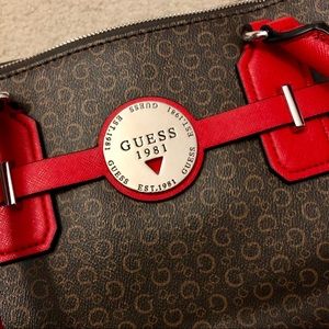 Guess signature monogrammed tote bag